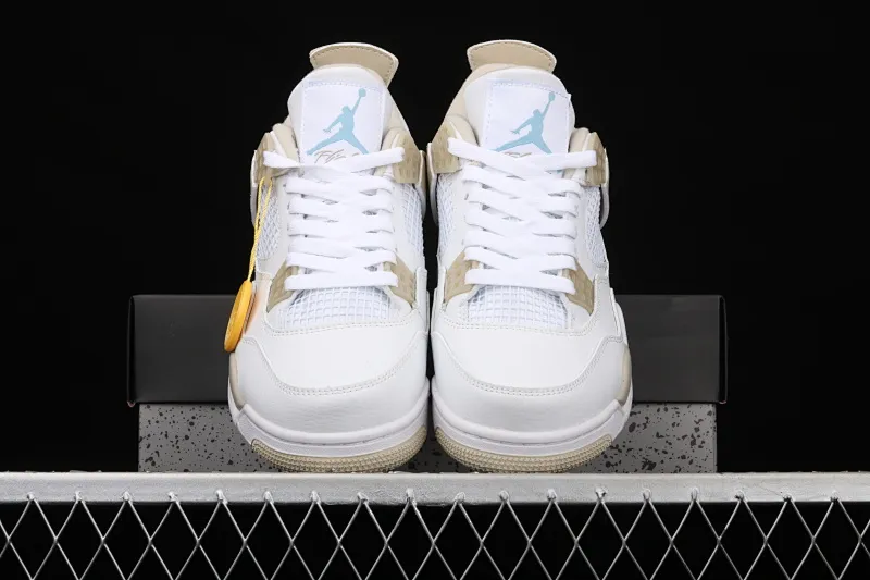 All categories Air Jordan Jordan series basketball shoes Air Jordan 4 G version Air Jordan 4 "Linen" AJ4 Joe 4 beach white gold 487724-118